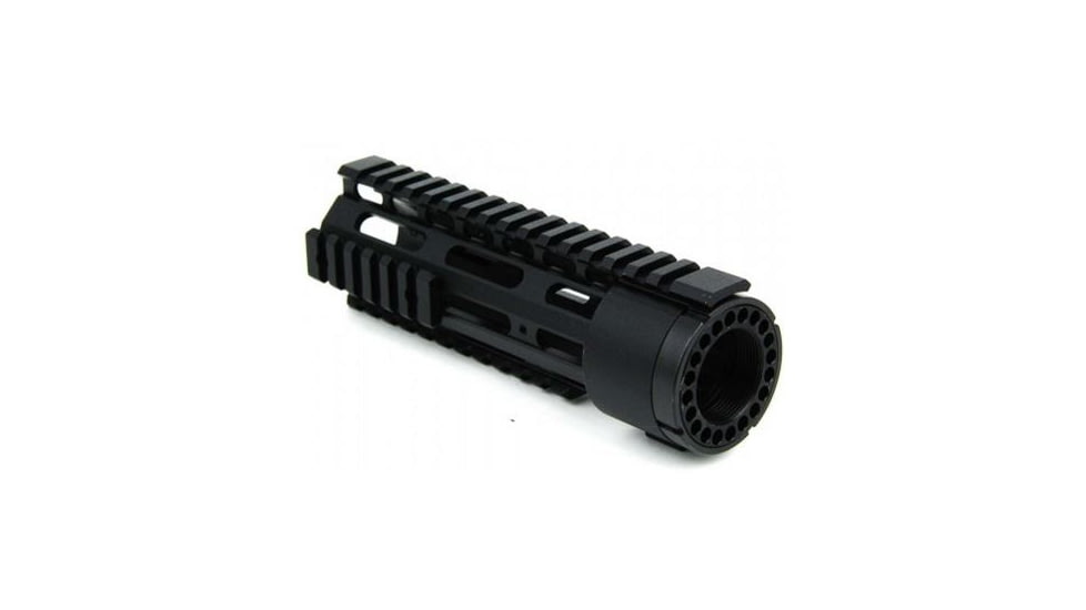 Tacfire AR15 Free Float Quad Rail/Detachable Rails/7in Carbine Length, Black HG03-7