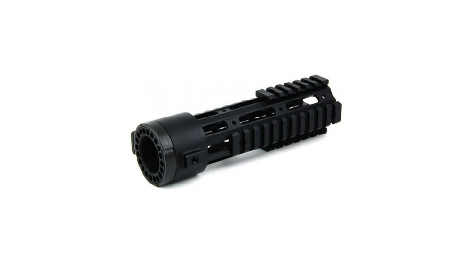 Tacfire AR15 Free Float Quad Rail/Detachable Rails/7in Carbine Length, Black HG03-7