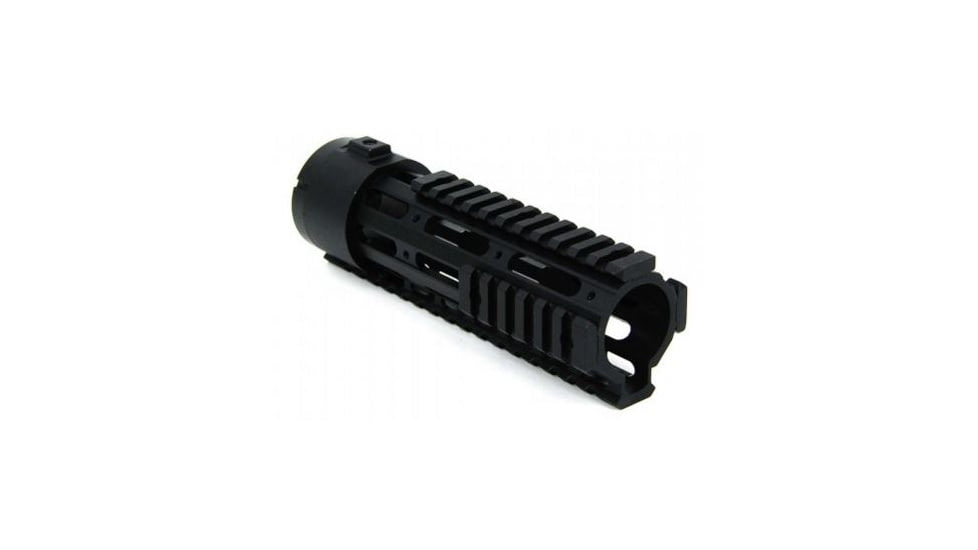 Tacfire AR15 Free Float Quad Rail/Detachable Rails/7in Carbine Length, Black HG03-7