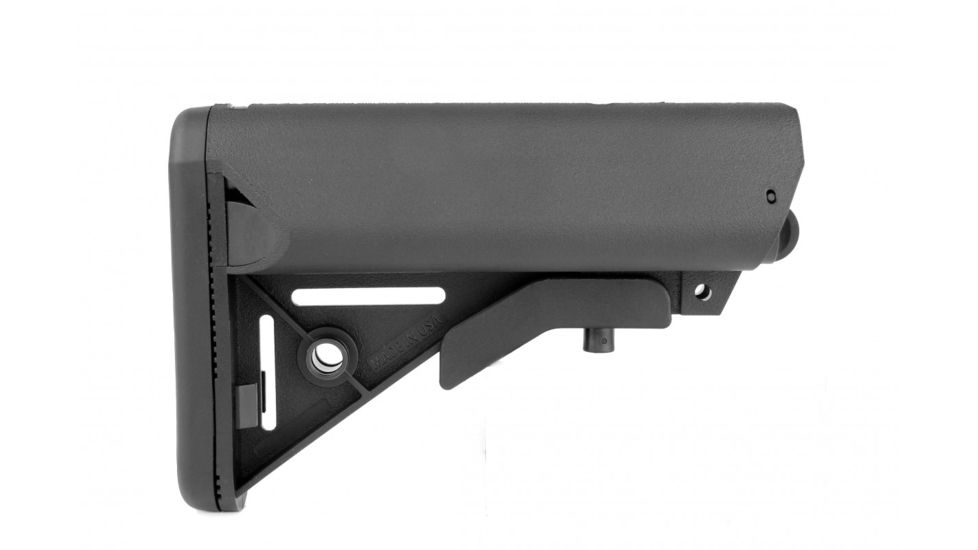 Tacfire AR15 Mil-Spec Premium Style 6-Position Stock W/QD Sling Swivel/Butt Pad, Black, MAR082-S