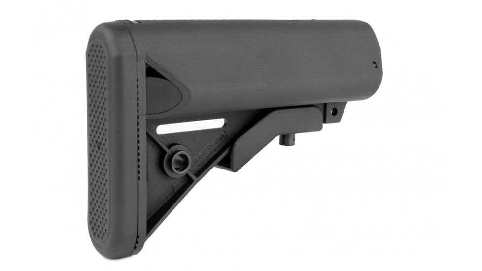 Tacfire AR15 Mil-Spec Premium Style 6-Position Stock W/QD Sling Swivel/Butt Pad, Black, MAR082-S