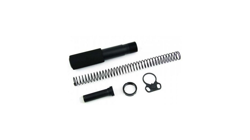 Tacfire AR15 Pistol Buffer Tube Kit w/Ambi. Dual Loop Sling Adapter, Black MAR049-B