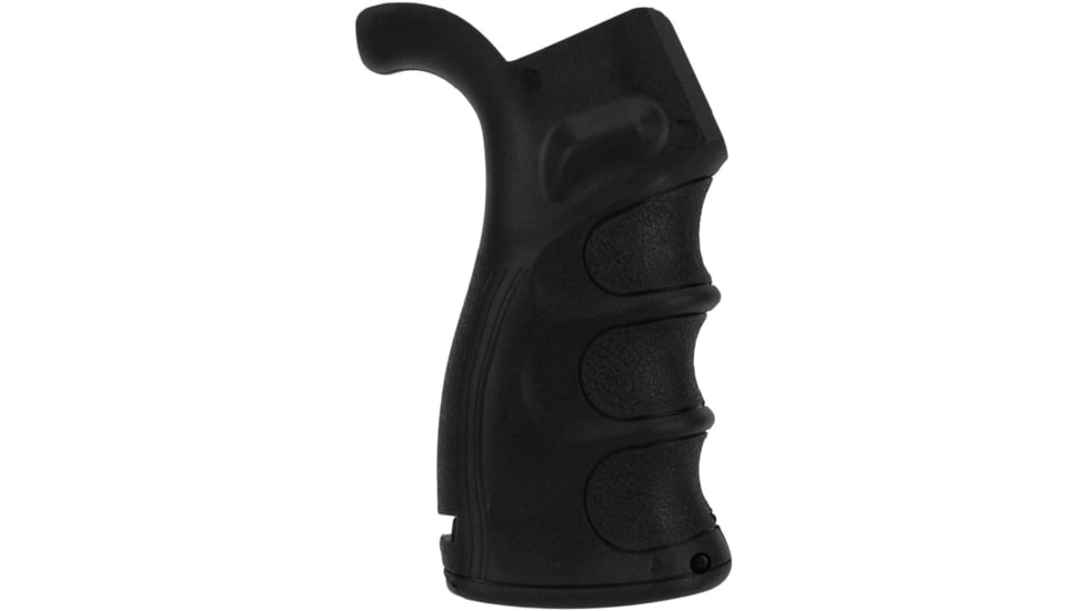 Tacfire AR15 Pistol Grip, Hinged Door Bottom, Black PGAR-B