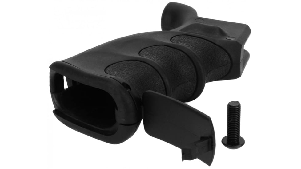 Tacfire AR15 Pistol Grip, Hinged Door Bottom, Black PGAR-B