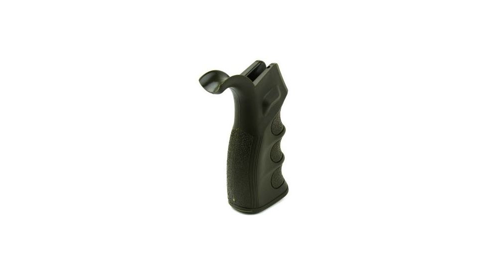 Tacfire AR15 Pistol Grip/Od Green, Slide Off Bottom, Black PGAR-OD