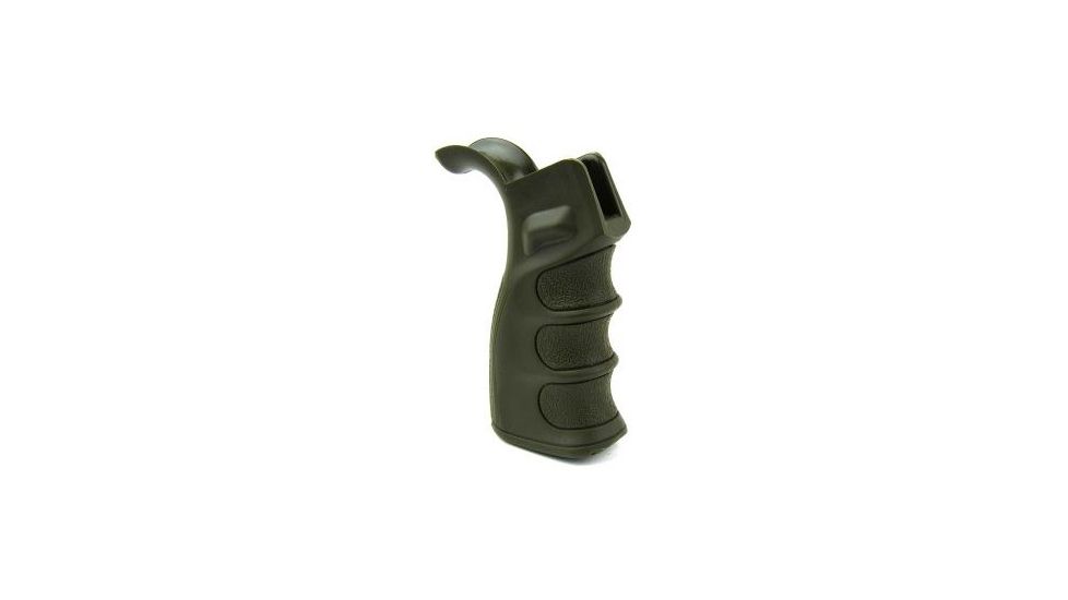Tacfire AR15 Pistol Grip/Od Green, Slide Off Bottom, Black PGAR-OD