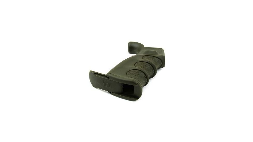 Tacfire AR15 Pistol Grip/Od Green, Slide Off Bottom, Black PGAR-OD