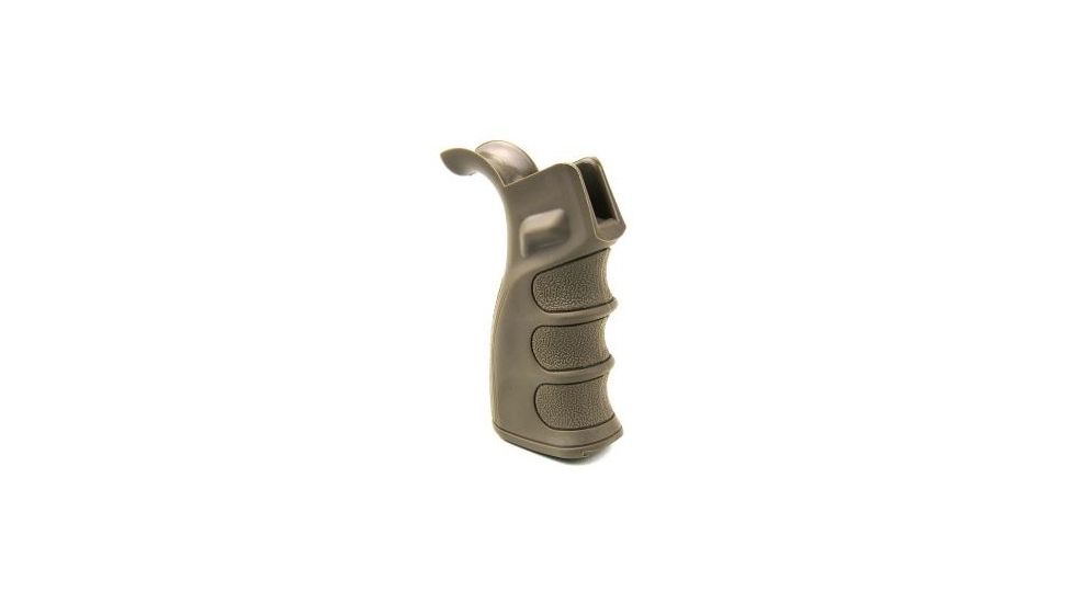 Tacfire AR15 Pistol Grip/Tan, Slide Off Bottom, Black PGAR-T