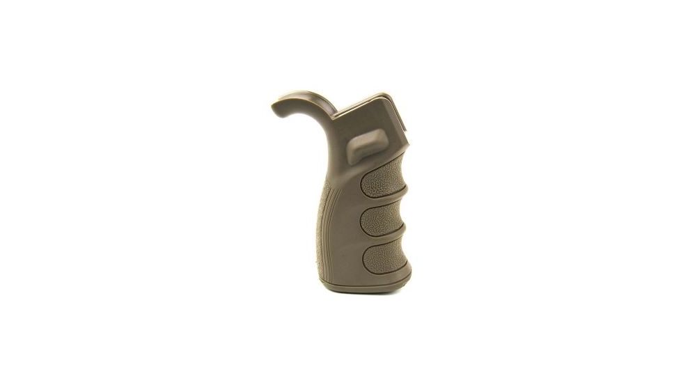 Tacfire AR15 Pistol Grip/Tan, Slide Off Bottom, Black PGAR-T