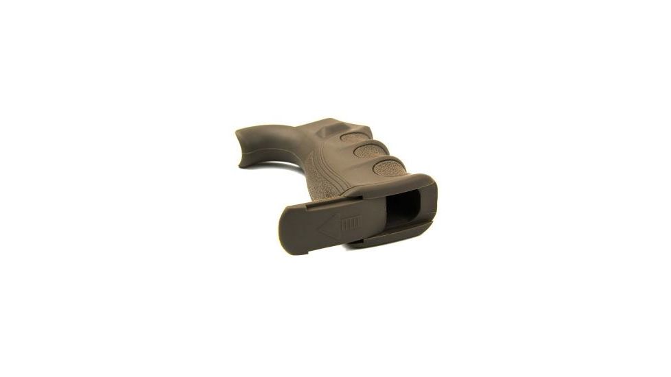 Tacfire AR15 Pistol Grip/Tan, Slide Off Bottom, Black PGAR-T