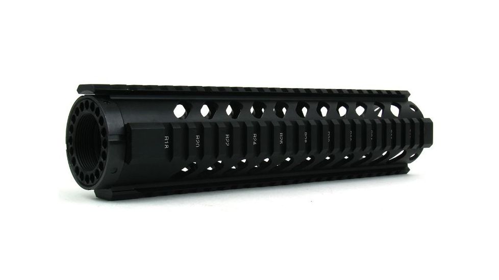 Tacfire AR15 Slim Keymod Free Float Clamp-On Style Hand Guard w/Detachable Rails/10in, Black HG02-10