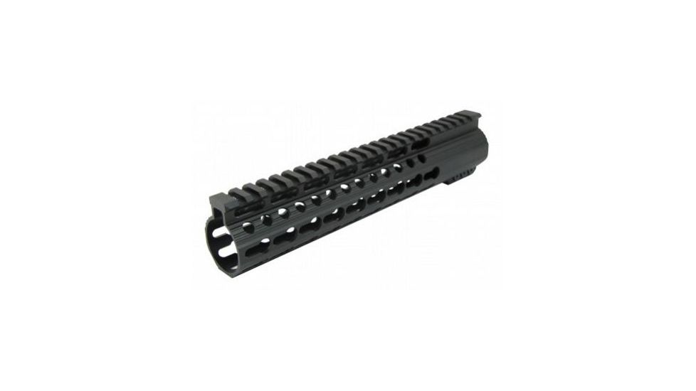 Tacfire AR15 Slim Keymod Free Float Clamp-On Style Hand Guard w/Detachable Rails/12in, Black HG02-12