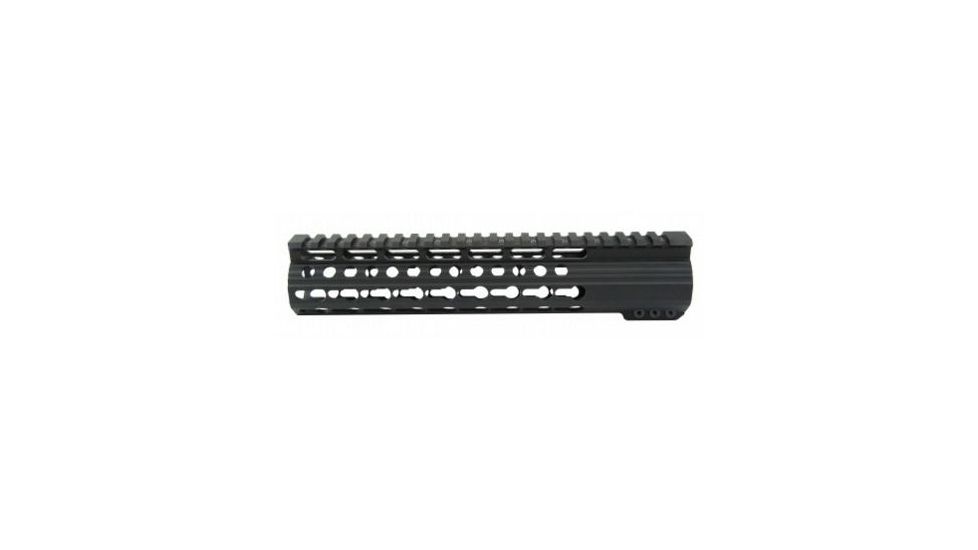 Tacfire AR15 Slim Keymod Free Float Clamp-On Style Hand Guard w/Detachable Rails/12in, Black HG02-12
