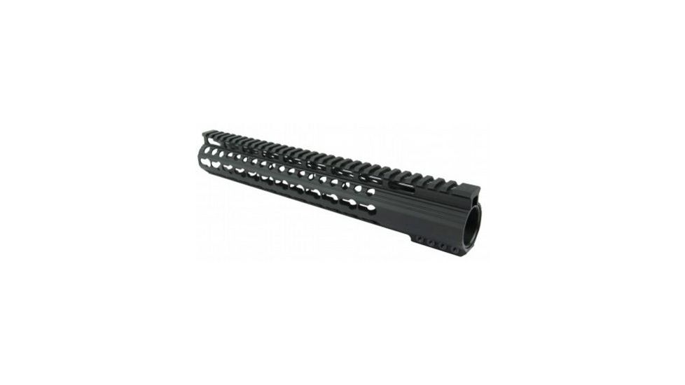 Tacfire AR15 Slim Keymod Free Float Clamp-On Style Hand Guard w/Detachable Rails/15in, Black HG02-15