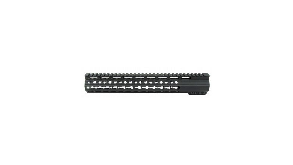 Tacfire AR15 Slim Keymod Free Float Clamp-On Style Hand Guard w/Detachable Rails/15in, Black HG02-15