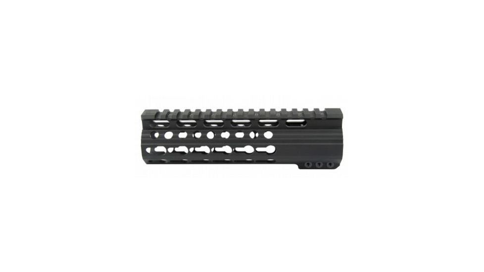 Tacfire AR15 Slim Keymod Free Float Clamp-On Style Hand Guard w/Detachable Rails/7in, Black HG02-7