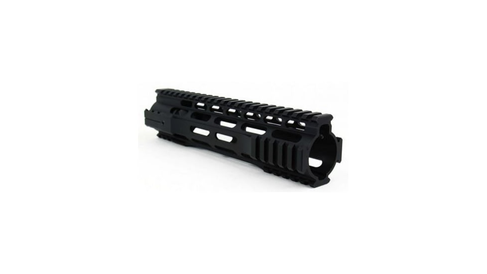 Tacfire AR15 Ultra-Slim Clamp-On Free Float Quad Rail 10in/Mid Length, Version 2, Black HG07-10, EDEMO1