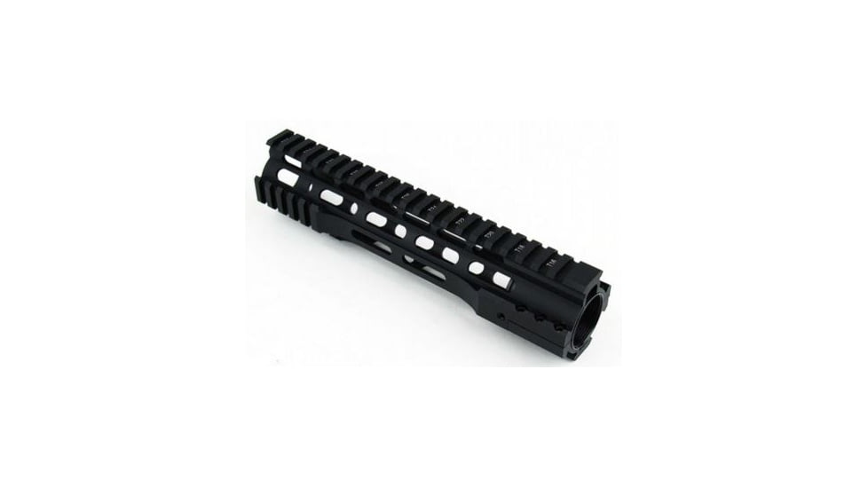 Tacfire AR15 Ultra-Slim Clamp-On Free Float Quad Rail 10in/Mid Length, Version 2, Black HG07-10, EDEMO1