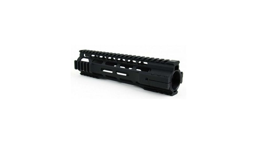 Tacfire AR15 Ultra-Slim Clamp-On Free Float Quad Rail 10in/Mid Length, Version 2, Black HG07-10, EDEMO1