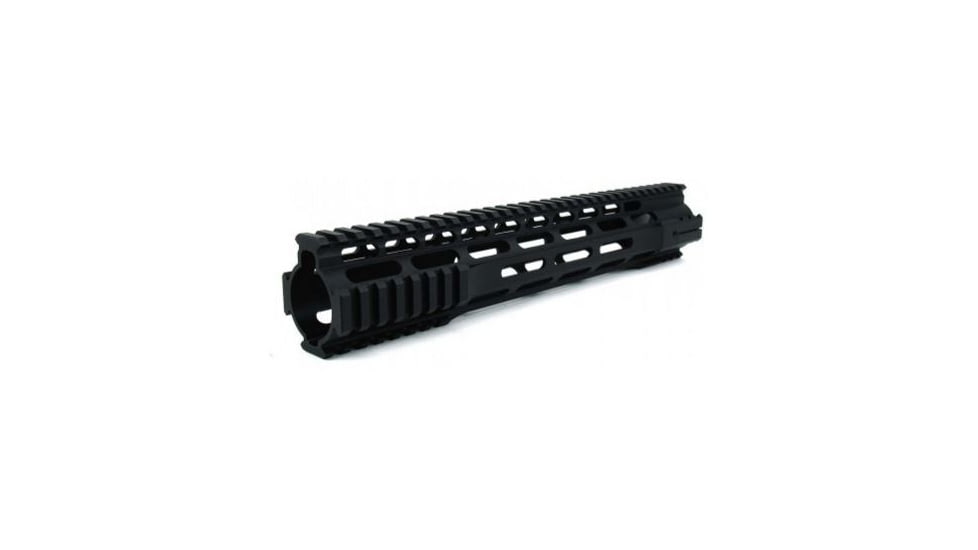 Tacfire AR15 Ultra-Slim Clamp-On Free Float Quad Rail 12in/Rifle Length, Version 2, Black HG07-12, EDEMO1