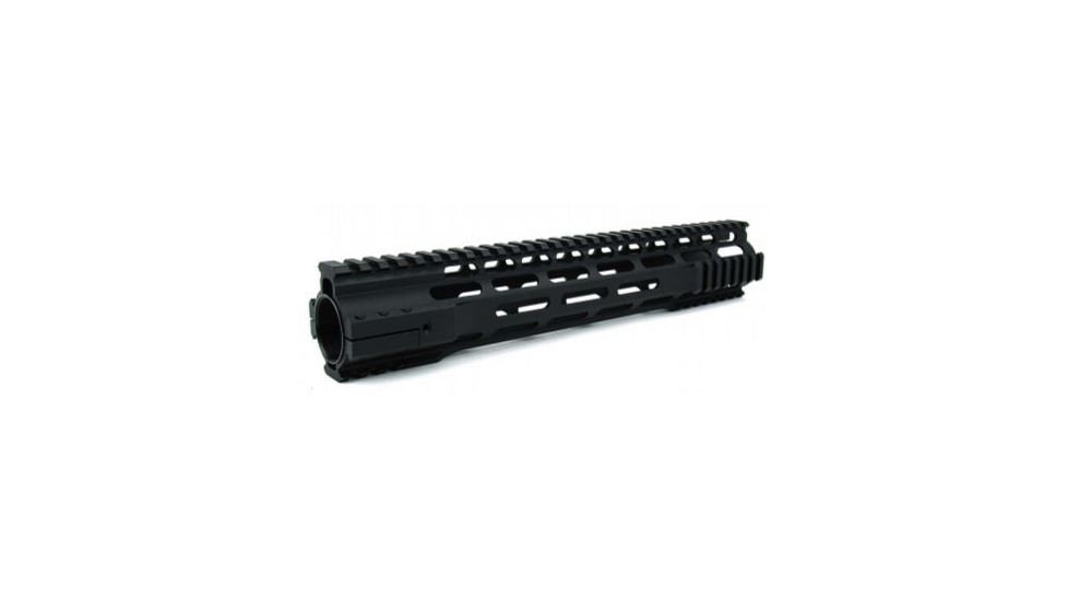 Tacfire AR15 Ultra-Slim Clamp-On Free Float Quad Rail 12in/Rifle Length, Version 2, Black HG07-12, EDEMO1