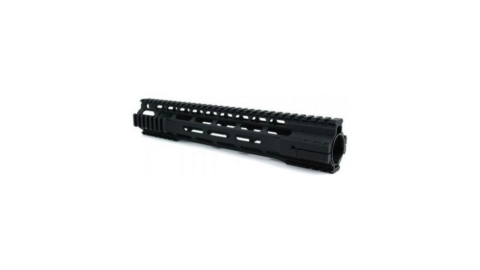 Tacfire AR15 Ultra-Slim Clamp-On Free Float Quad Rail 12in/Rifle Length, Version 2, Black HG07-12, EDEMO1