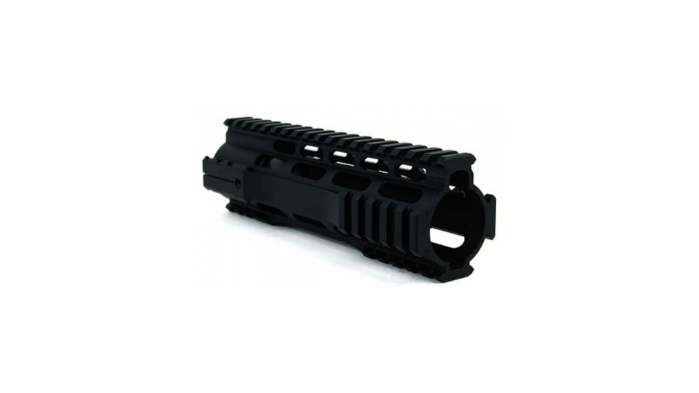 Tacfire AR15 Ultra-Slim Clamp-On Free Float Quad Rail 7in/Carbine Length, Version 2, Black HG07-7