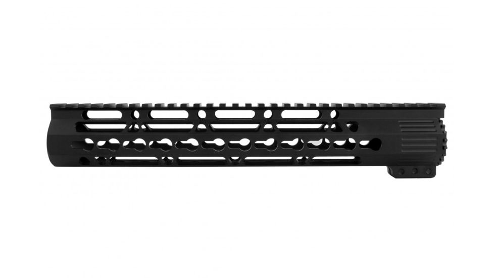 Tacfire AR15 Ultra Slim Clamp-on KeyMod Free Float Hand Guard w/Detachable Rails/GEN 2, Black, 12in, HG10-12