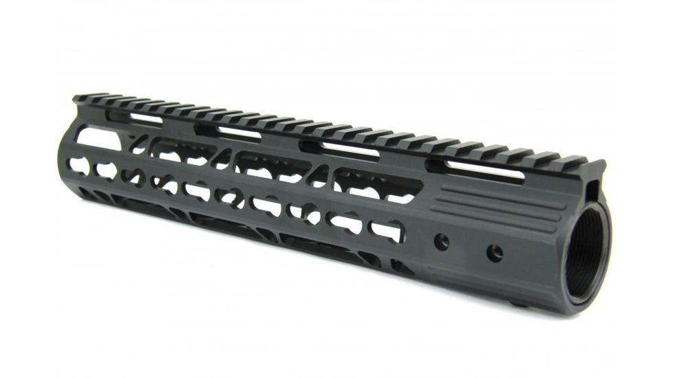 Tacfire AR15 Ultra Slim KeyMod Free Float Hand Guard w/Detachable Rails, Black, 10in, HG09-10