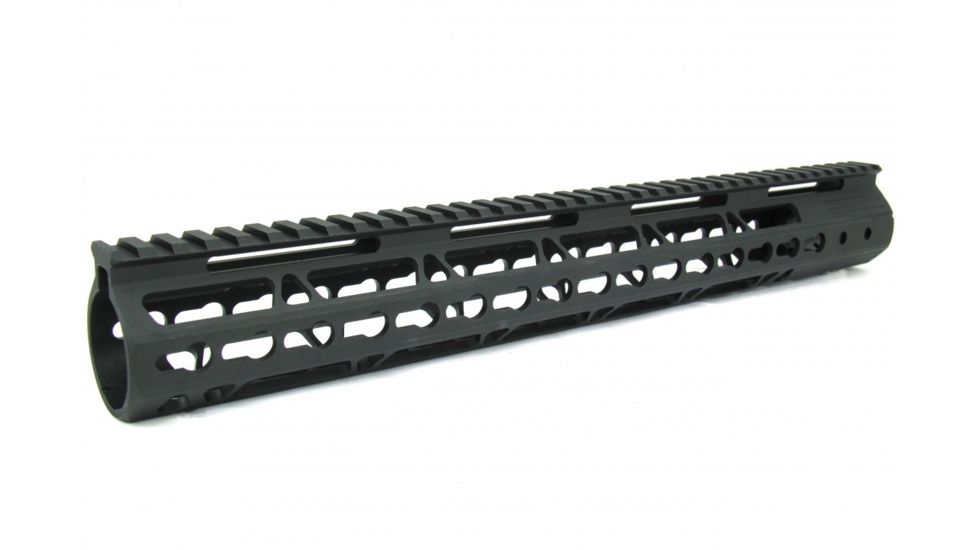 Tacfire AR15 Ultra Slim KeyMod Free Float Hand Guard w/Detachable Rails, Black, 12in, HG09-12, EDEMO1
