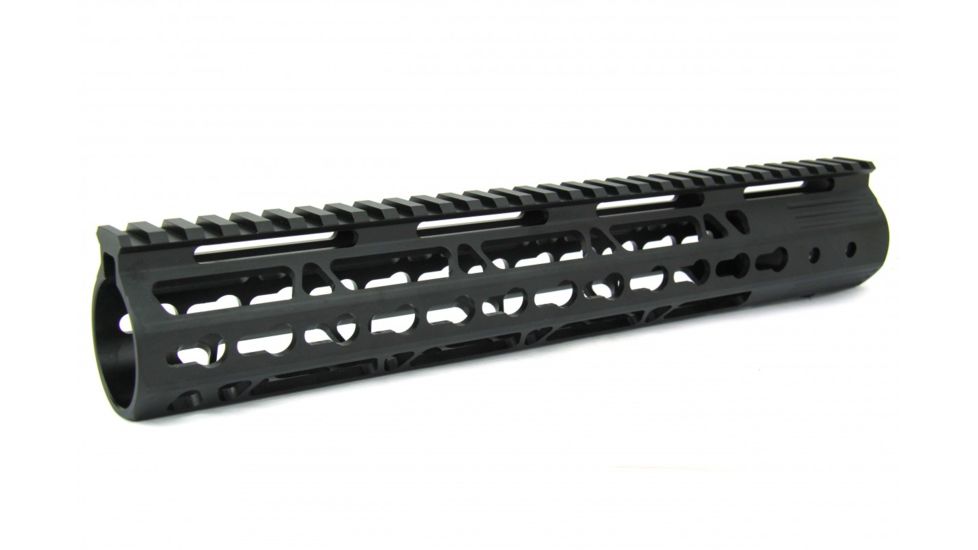 Tacfire AR15 Ultra Slim KeyMod Free Float Hand Guard w/Detachable Rails, Black, 15in, HG09-15