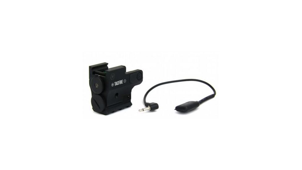 Tacfire Compact/Sub-Compact Pistol Low Temp Green Laser w/Picatinny Rail/Pressure Switch Gen 2, Black LZ002G