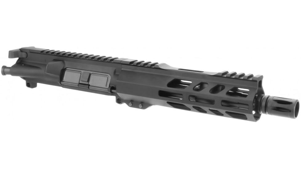 TacFire Complete Upper Assembly, 5.56 NATO, 7in, Type III Hard Anodized, Black, Large, BU-556-7