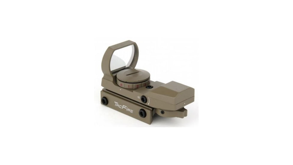 Tacfire Dual Illuminated Reflex Sight With 4 Different Reticles, Tan RD007-T