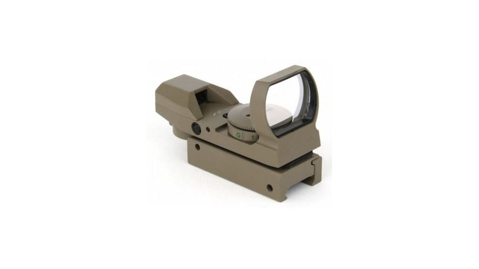 Tacfire Dual Illuminated Reflex Sight With 4 Different Reticles, Tan RD007-T