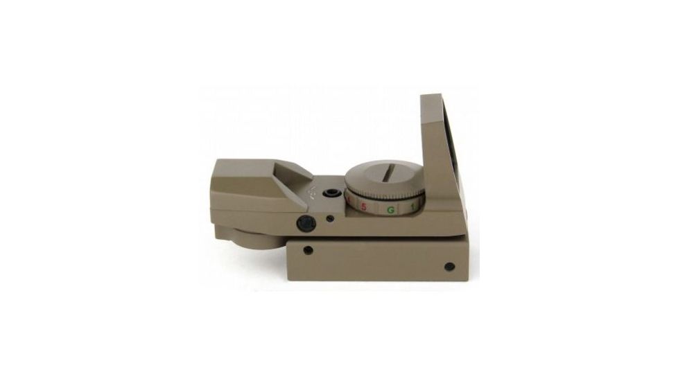 Tacfire Dual Illuminated Reflex Sight With 4 Different Reticles, Tan RD007-T