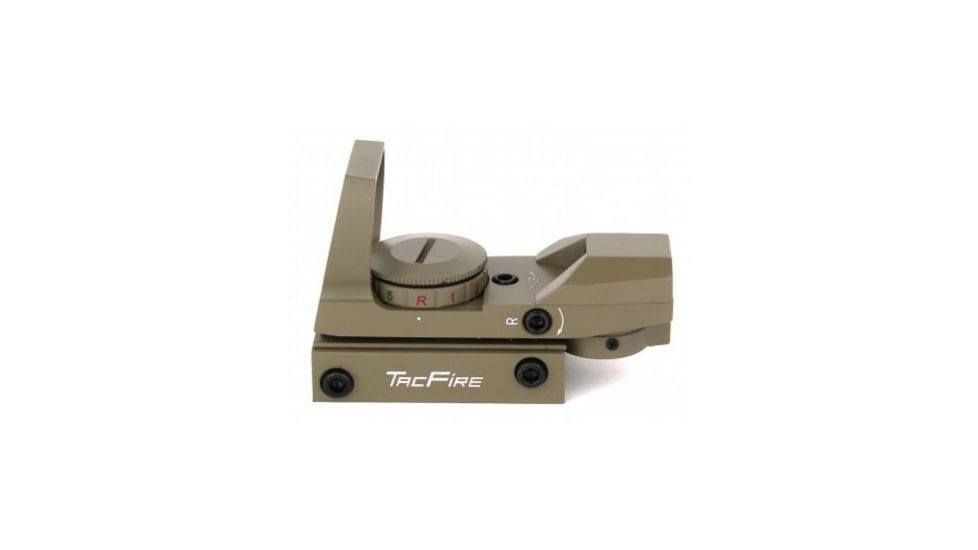 Tacfire Dual Illuminated Reflex Sight With 4 Different Reticles, Tan RD007-T