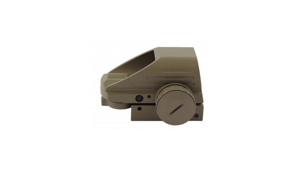 Tacfire Dual IlluminatedSights w/4 Different Reticles, Extended Hood Housing, Tan RD006-T