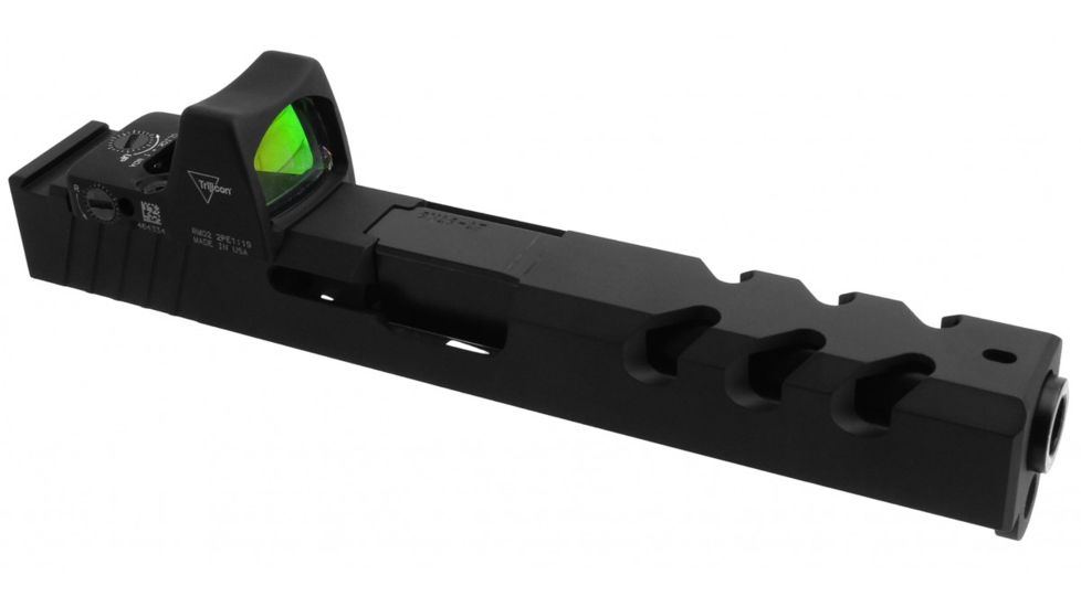 TacFire Glock 17 Slide Stripped w/ RMR Cut 9mm, Gen 3, 416R Steel, Graphite Black, Small, GLK17-KIT