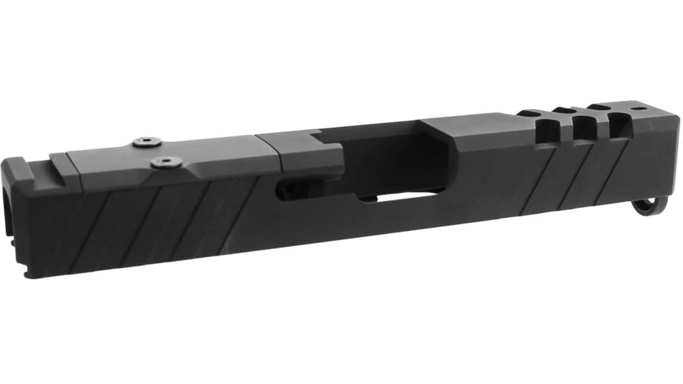 TacFire Glock Slide with Cover Plate, Glock 19, RMR Cut, Ceracoted, Graphite Black, GLKSL19-G2