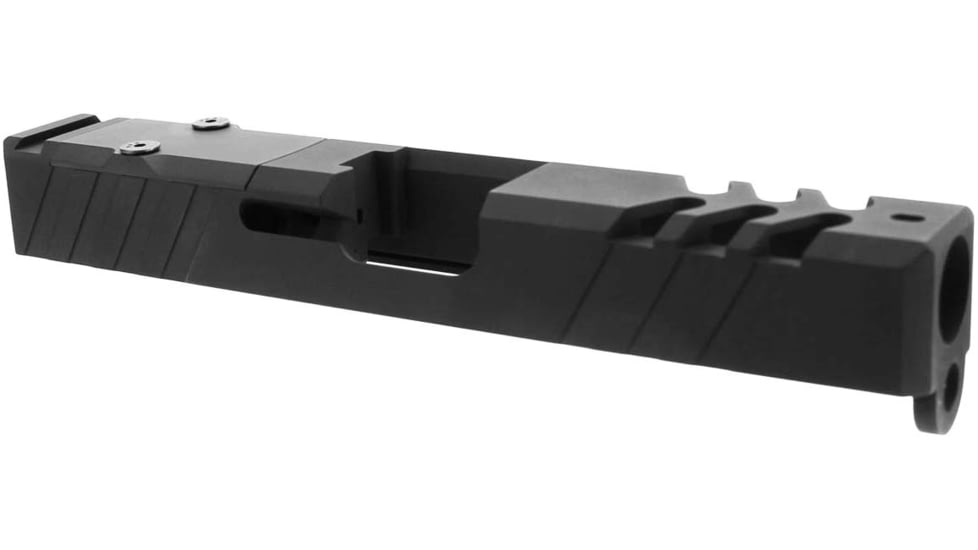 TacFire Glock Slide with Cover Plate, Glock 19, RMR Cut, Ceracoted, Graphite Black, GLKSL19-G2
