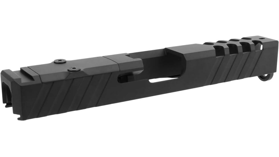 TacFire Glock Slide with Cover Plate, Glock 22, RMR Cut, Ceracoted, Graphite Black, GLKSL22-G2