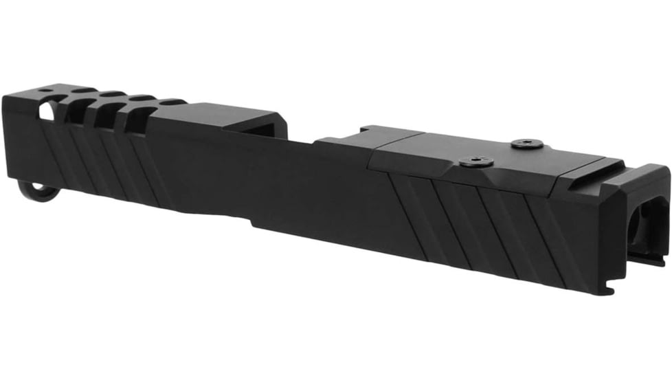 TacFire Glock Slide with Cover Plate, Glock 22, RMR Cut, Ceracoted, Graphite Black, GLKSL22-G2