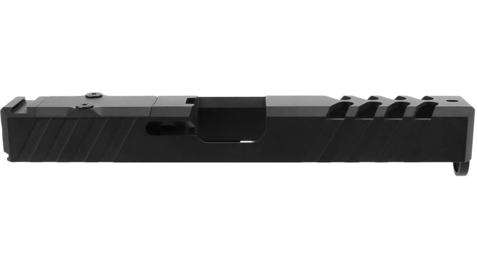 TacFire Glock Slide with Cover Plate, Glock 22, RMR Cut, Ceracoted, Graphite Black, GLKSL22-G2