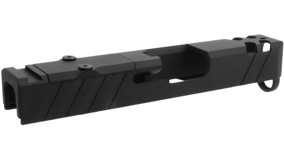 TacFire Glock Slide with Cover Plate, Glock 26, RMR Cut, Ceracoted, Graphite Black, GLKSL26-G2
