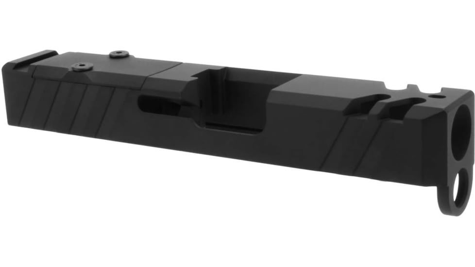 TacFire Glock Slide with Cover Plate, Glock 26, RMR Cut, Ceracoted, Graphite Black, GLKSL26-G2