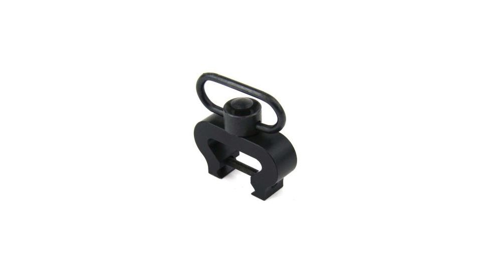 Tacfire Heavy Duty Sling Rail Mount w/Quick Release Push Button Swivel/One Sling Slot, Black MAR081