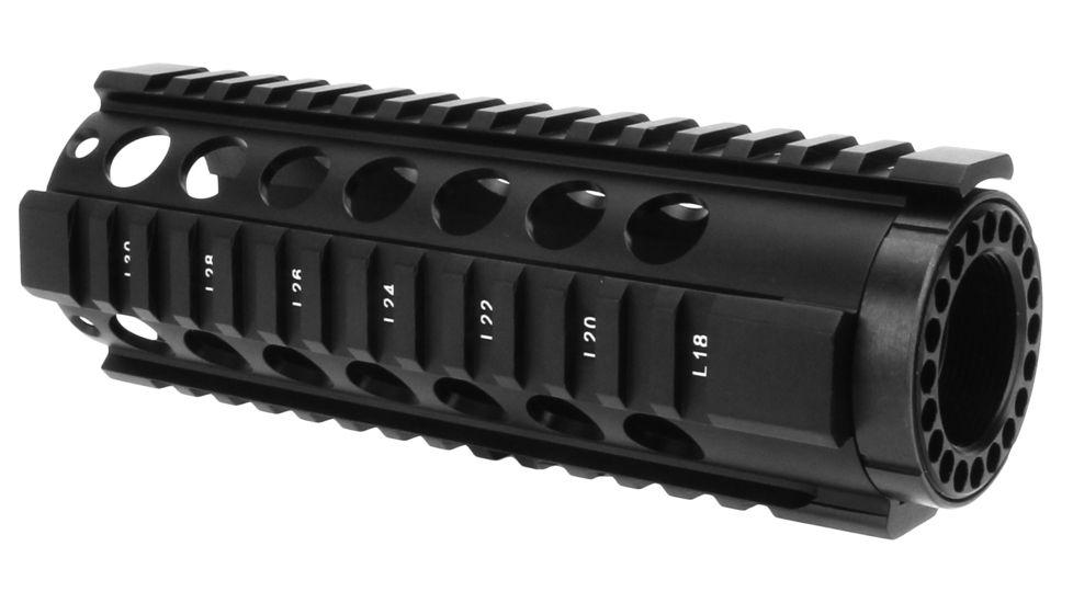 TacFire HG-05 Free-Float Handguard, Quad Rail, Carbine Length, AR-15, 7 inch, Black, HG05-7