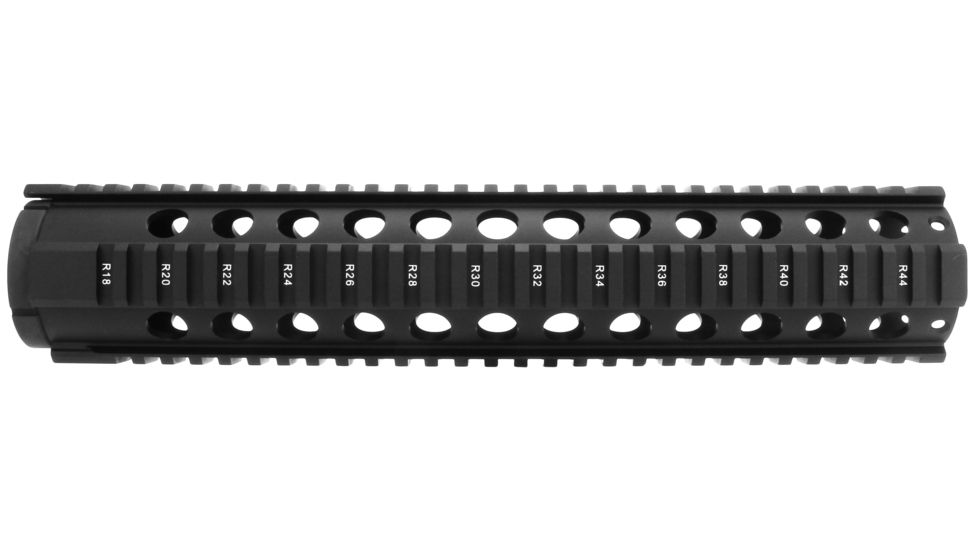TacFire HG-05 Free-Float Handguard, Quad Rail, Rifle Length, AR-15, 12 inch, Black, HG05-12, EDEMO1