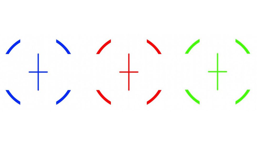 Tacfire Illuminated Red/Green/Blue Verticle Cross Reticle